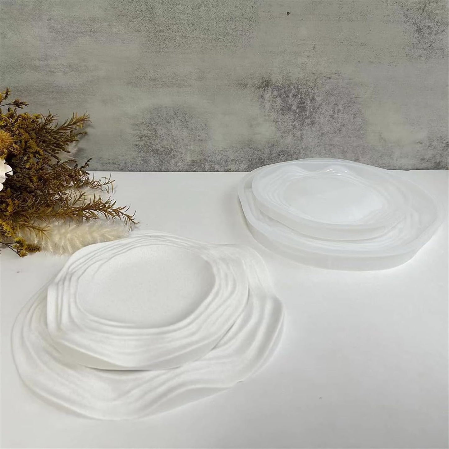 Wave Tray Concrete Mould 21cm CM365