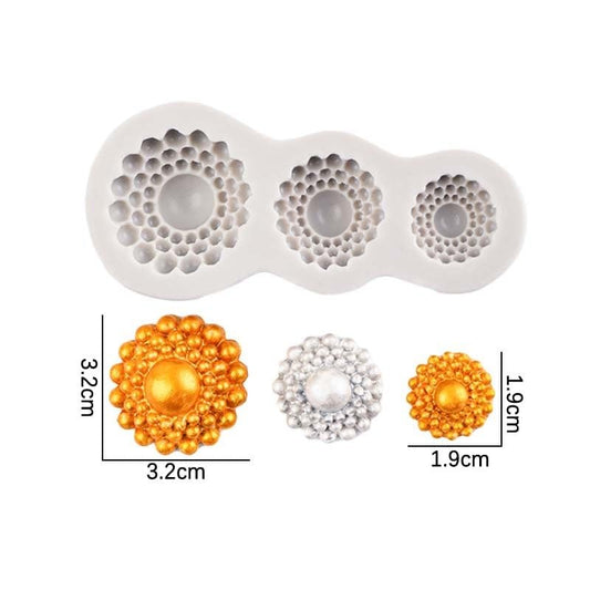 3 Cavity Marigold Mould CM661