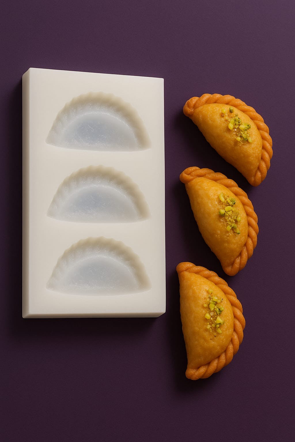 Gujiya Mould 3 Cavity CM92