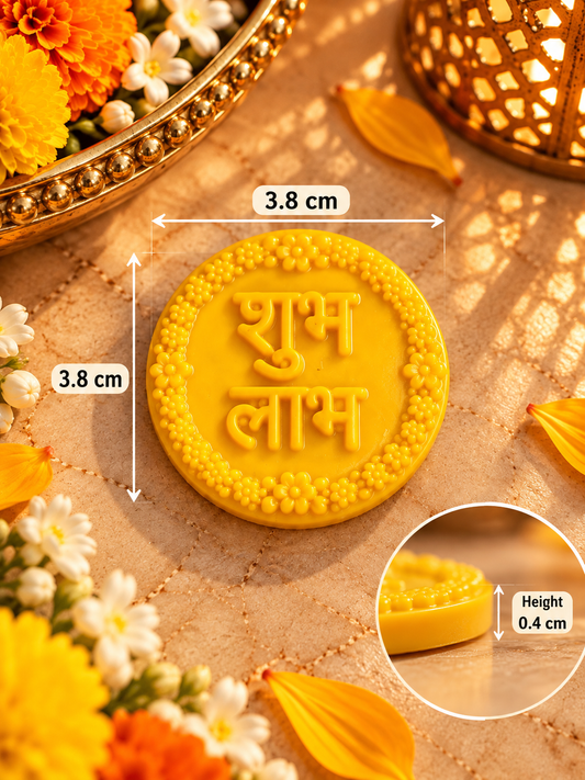 Round Shubh Labh Mould | CM931