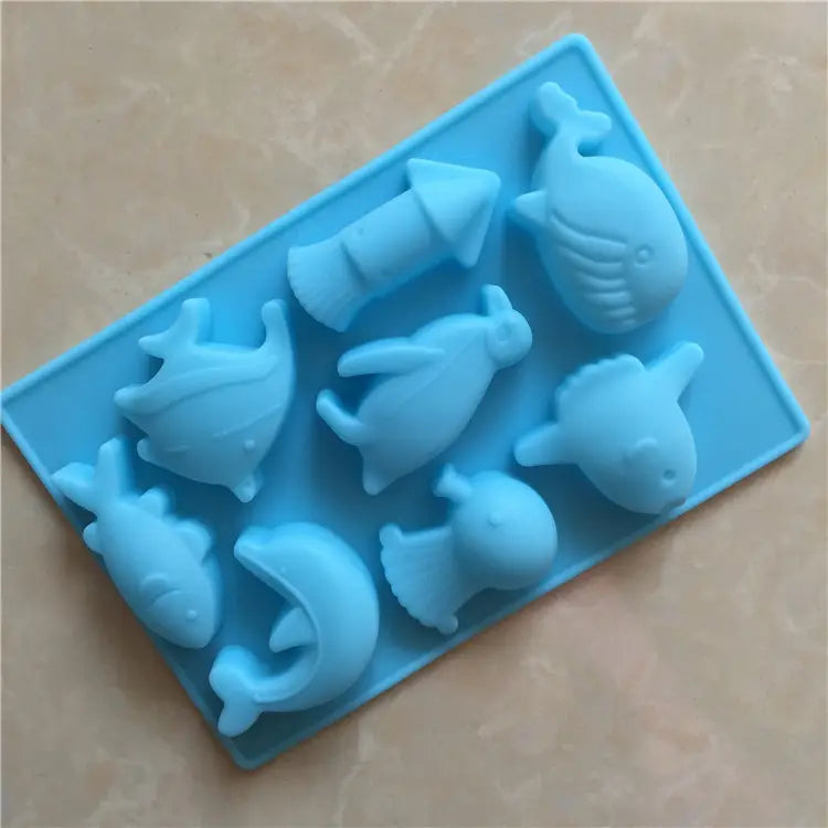 8 Cavity Dolphin Mould CM638
