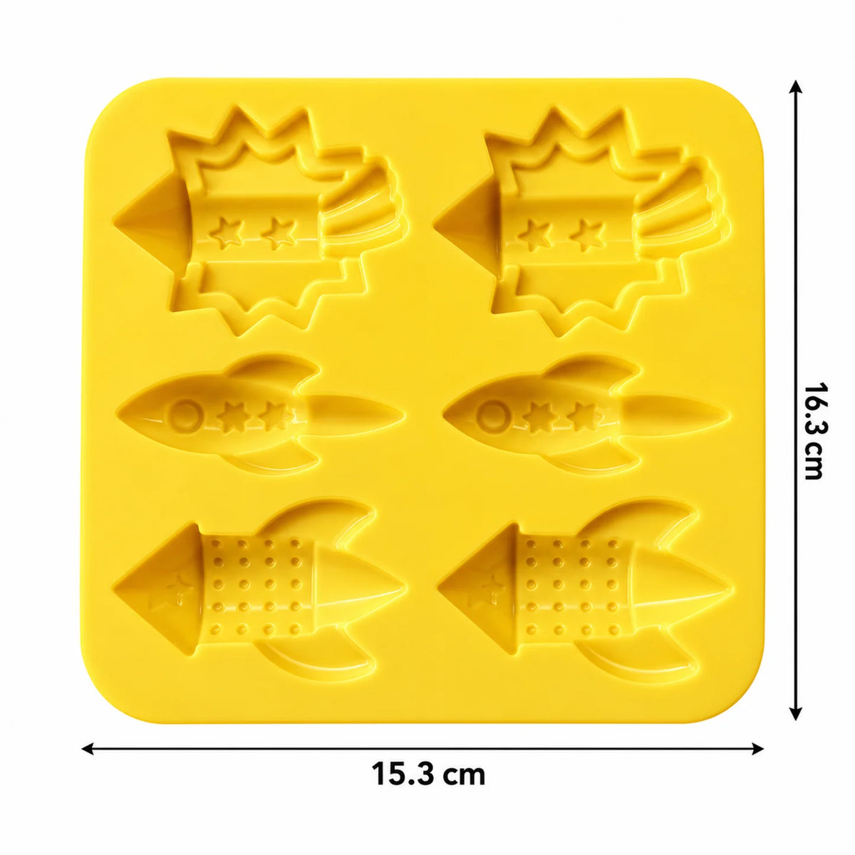 Space Rocket Silicon Mold 6 Cavity | CM725