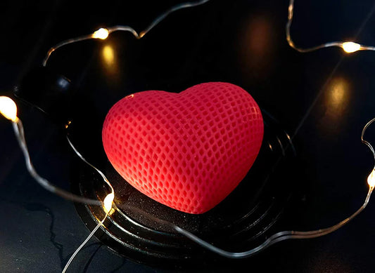 Grid Heart 2 Inch Mould CM357