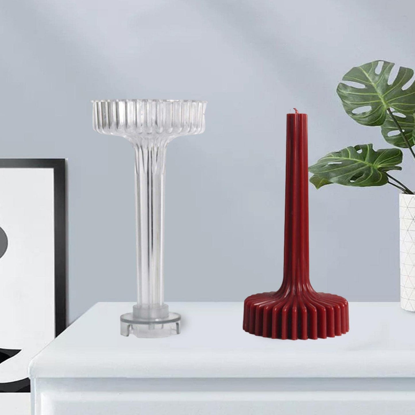 Geometric Stripe Candle Mould PC04 - PC05