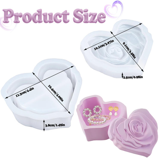 Concrete Heart Jar Mould CM103