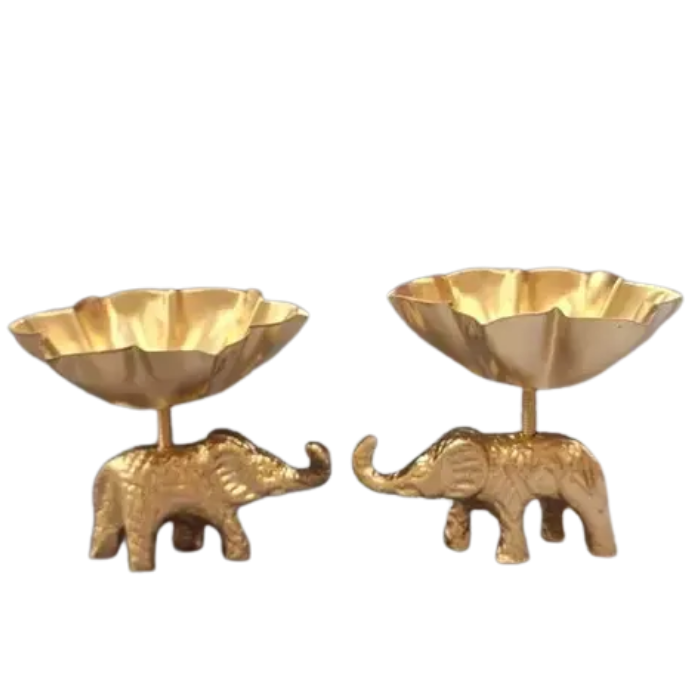 Elephant Metal Urli 4 inch - WP90