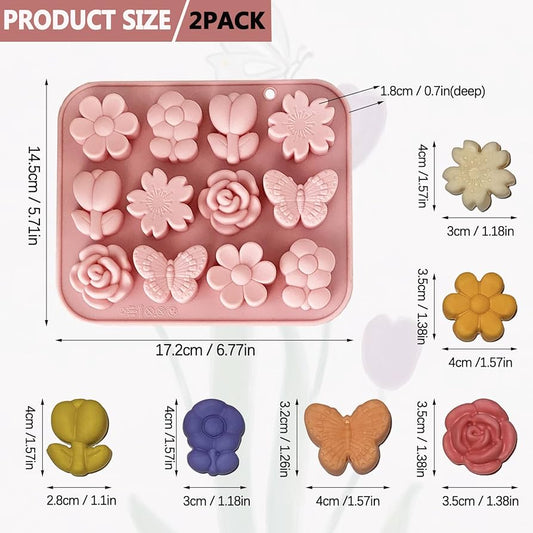 12 Cavity Flower Element Mould CM233