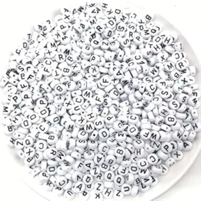 Secret message Alphabet Beads 100 Grams - WP123