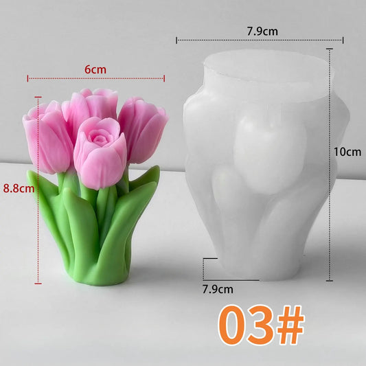 Tulip Bouquet Mould CM547