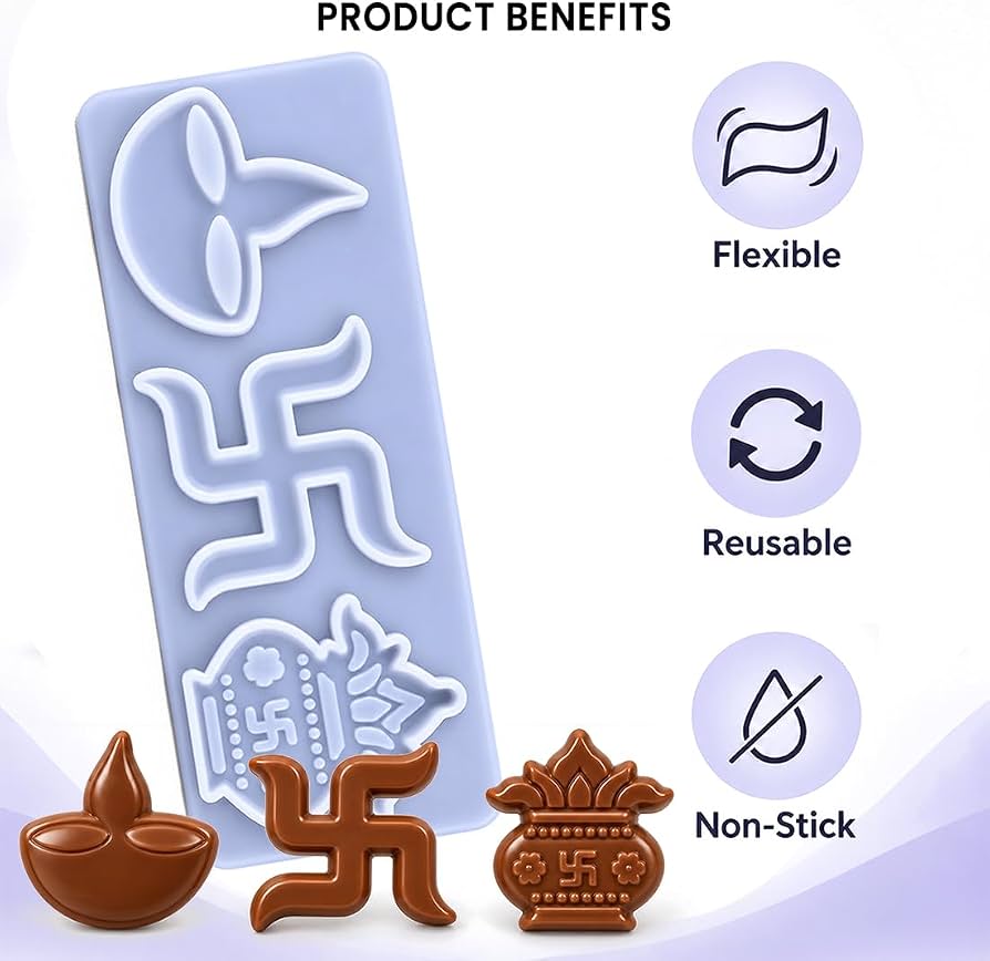 Diya Swastik Kalash Silicon Mold | CM732