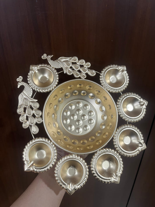 Peacock Urli 9 Inch (Set of 6 pc) UD01