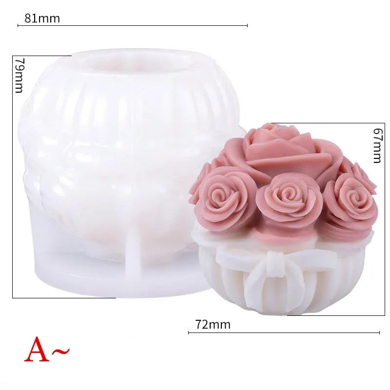 Rose Basket Mould CM413