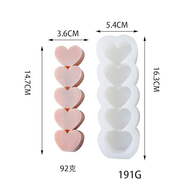 Heart Pillar Mould Big CM542