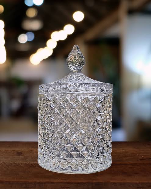 Princess Cut Crystal Candy Jar - GL01