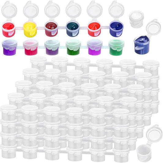 Empty Paint Pots (6 pc per strip) ART14