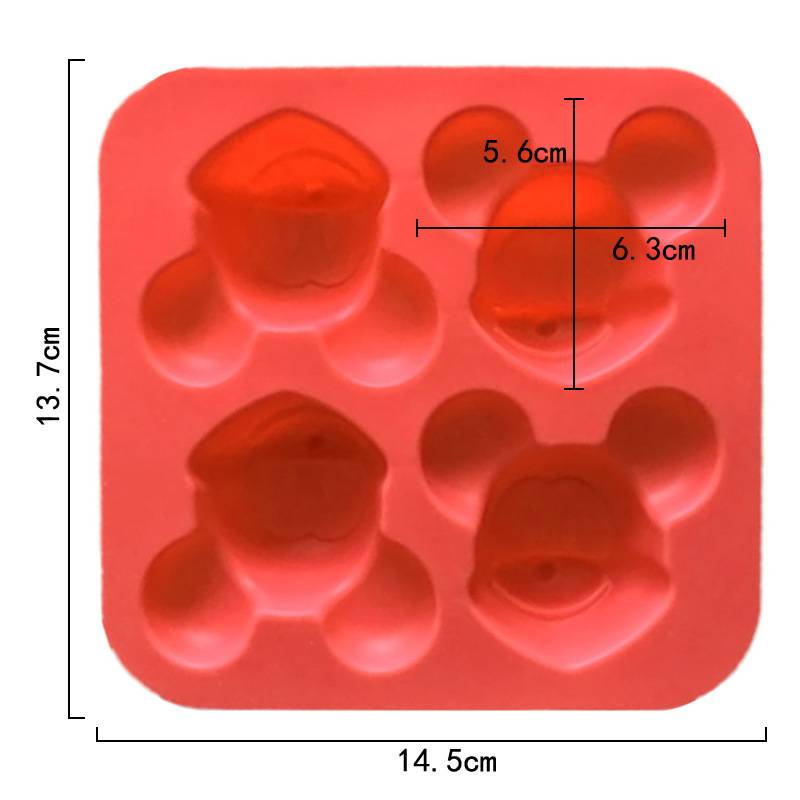4 Cavity Mickey Mouse Mould CM635