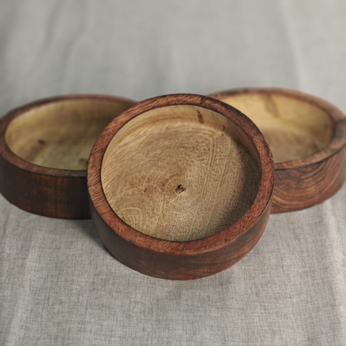 Round Wooden Bowl 12.5 cm x 12.5 cm - WP85