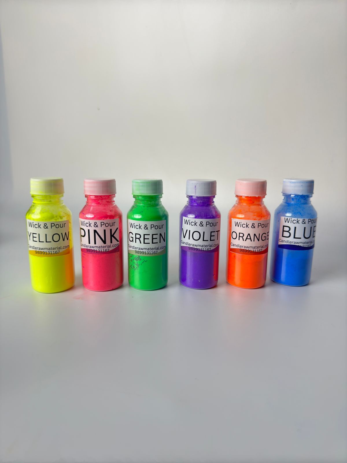 Fluorescent Powder Color Pack of 6 - WP35