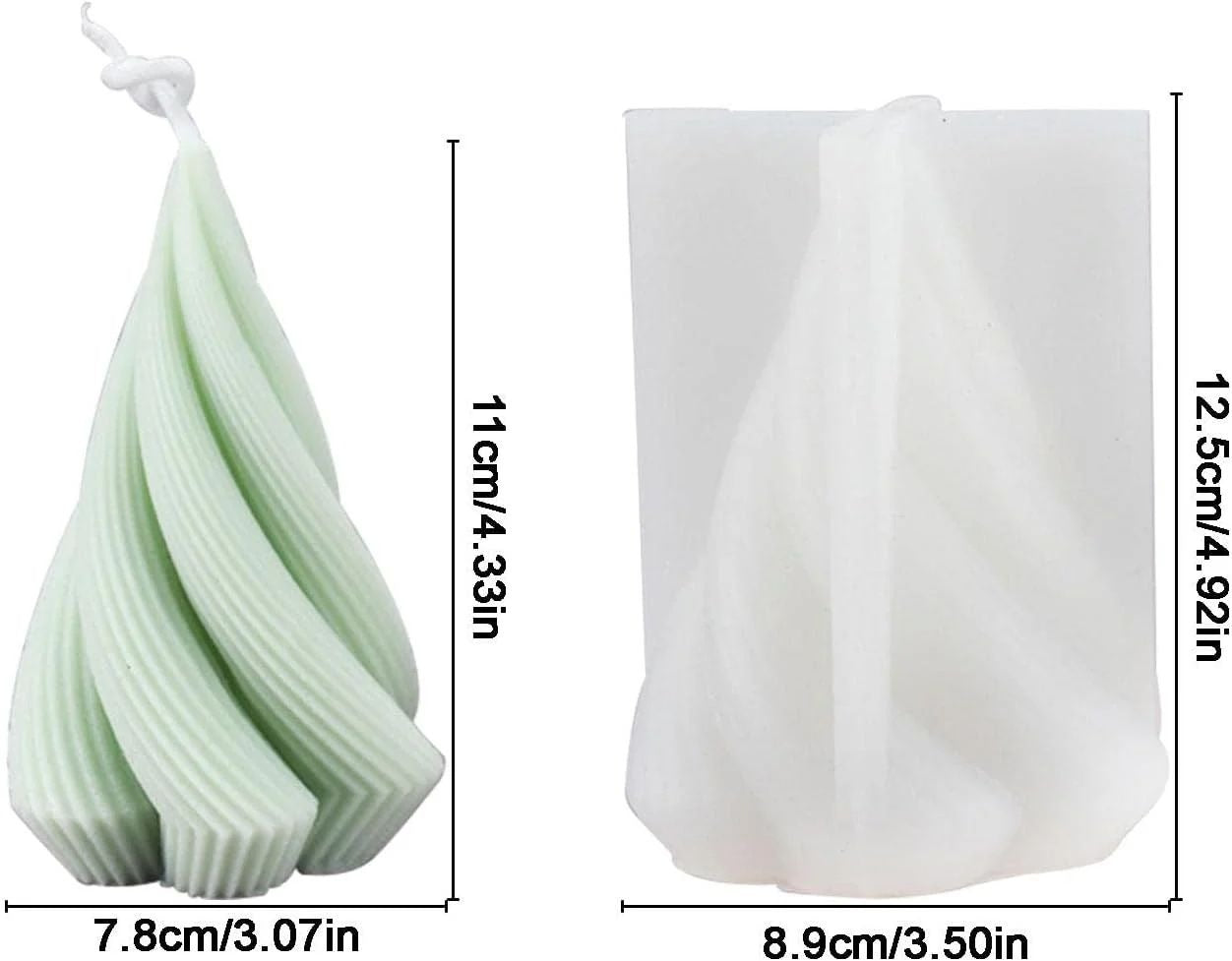 3D Spiral Tree Mould XMAS14