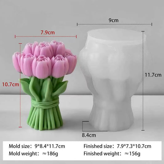 Tulip Bouquet Mould CM483