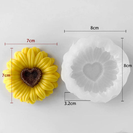 Sunflower Heart Mould CM585