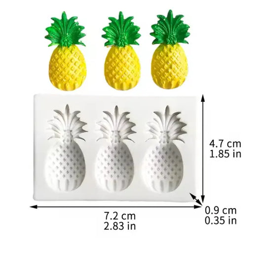 3 Cavity Pineapple Mould CM574