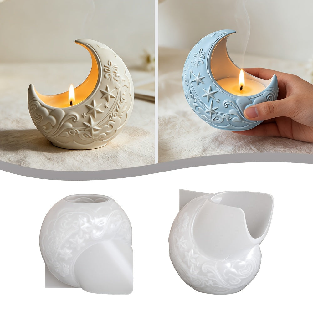 Moon Concrete Jar Mould CM674