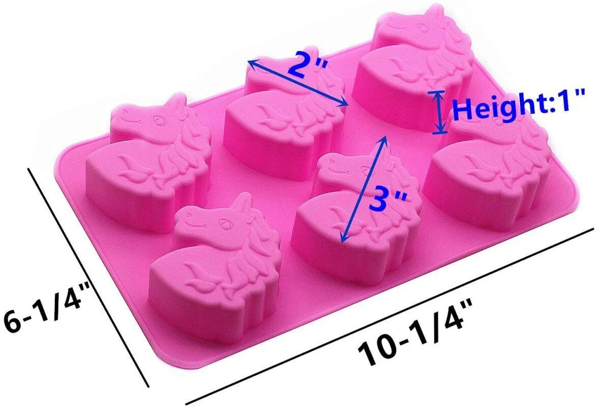 Unicorn Mould 6 Cavity CM687