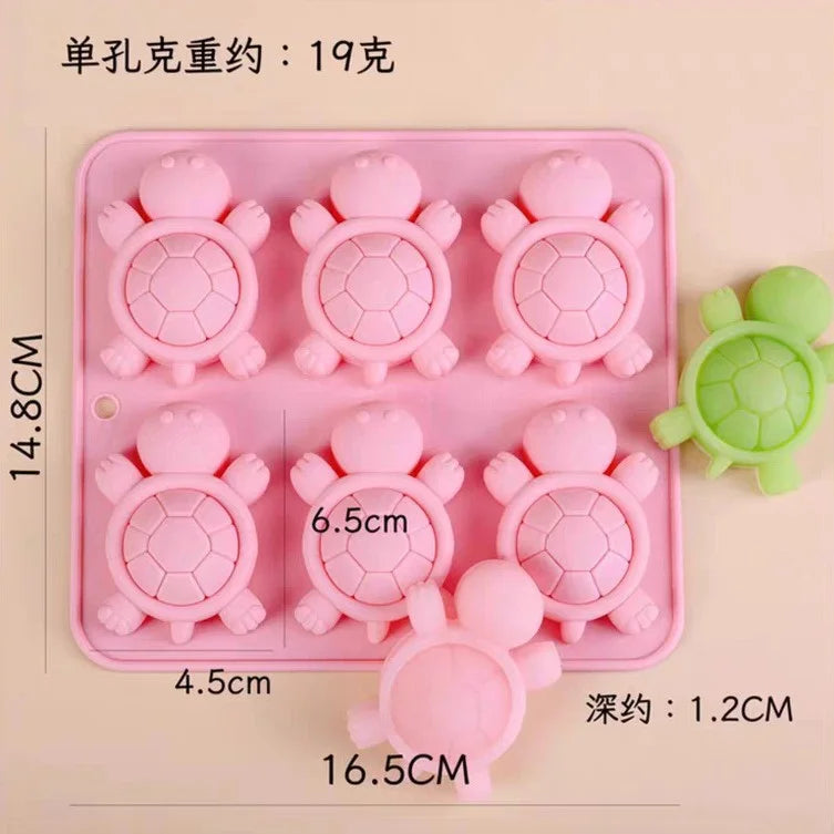 Turtle Mould 6 Cavity CM688
