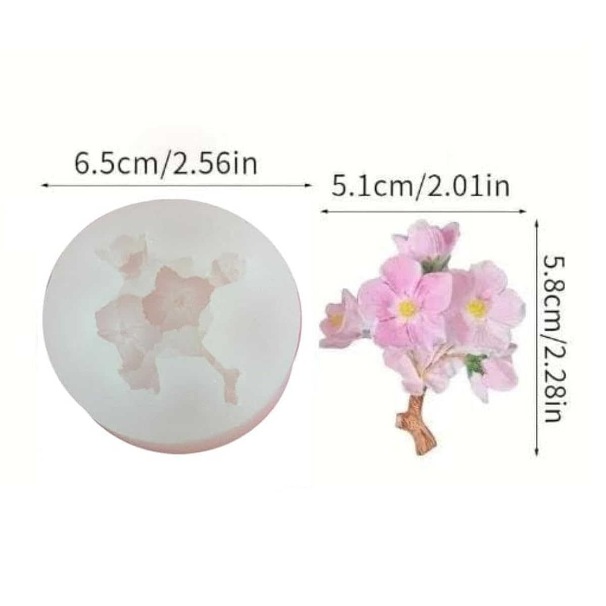 Plum Blossom Flower Mould CM700
