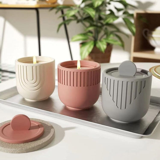 Stripe I Jar with Lid Mould CM598