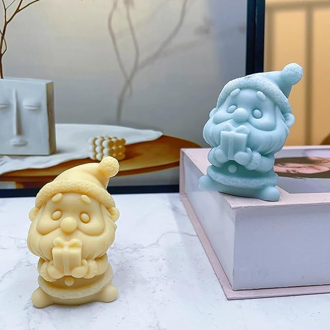 Santa with Gift Box Mould XMAS51