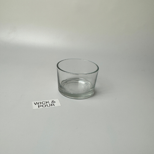 12 pieces - Short glass jar (wide) 120 ml - WP111