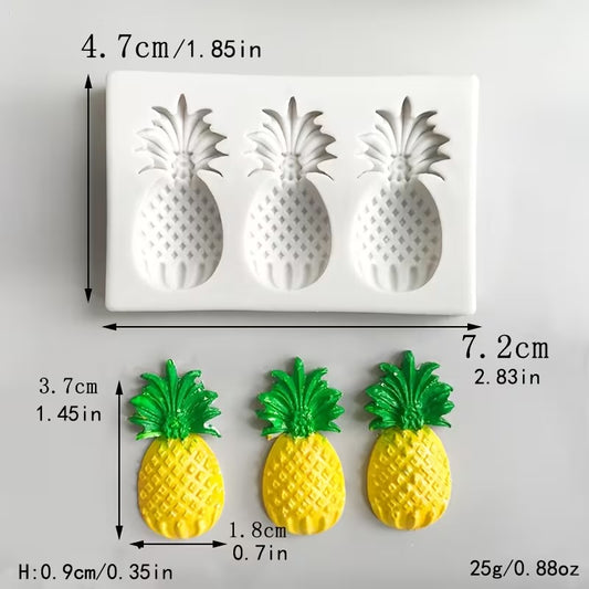 3 Cavity Pineapple Mould CM574