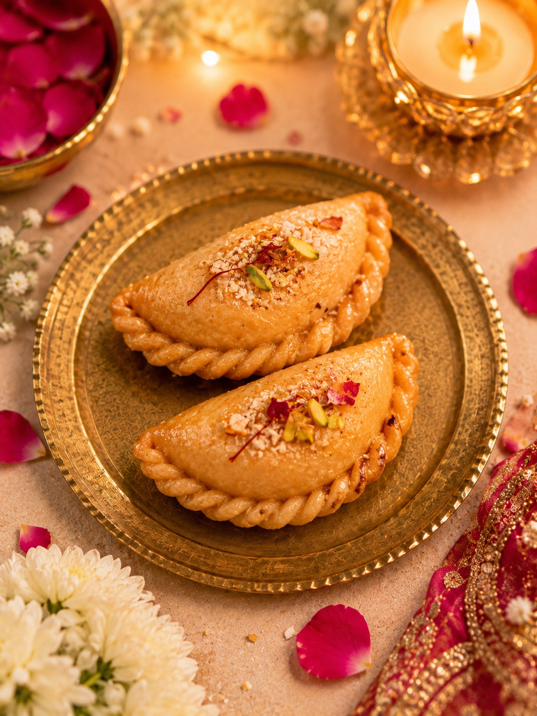Gujiya Mould | 2 Cavity Mithai Mould | CM904