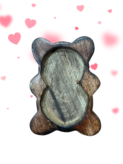 Teddy Wooden Bowl 16cm X 12cm - WP306