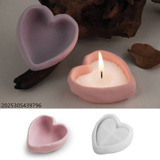 3D Heart Jar Concrete Mould CM575