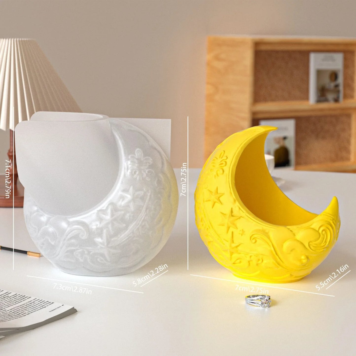 Moon Concrete Jar Mould CM674