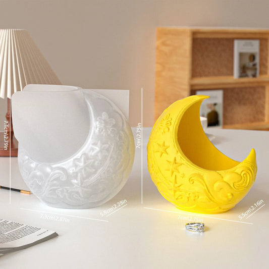Moon Concrete Jar Mould CM674