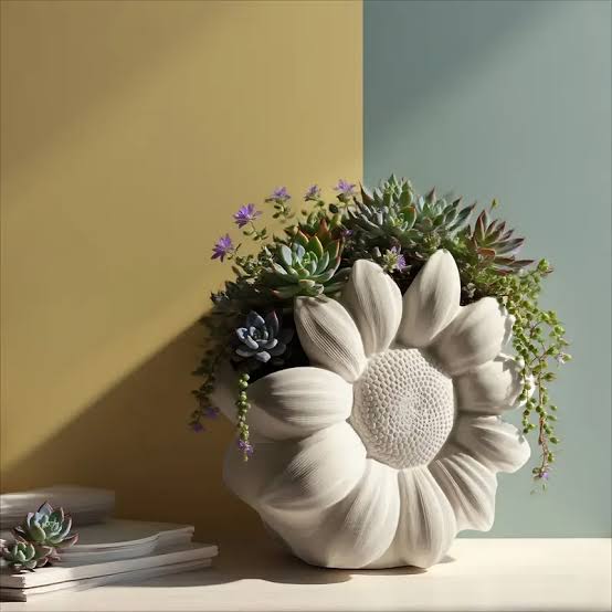 Sunflower Jar Concrete Mould CM718