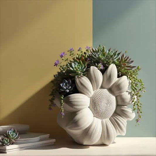 Sunflower Jar Concrete Mould CM718