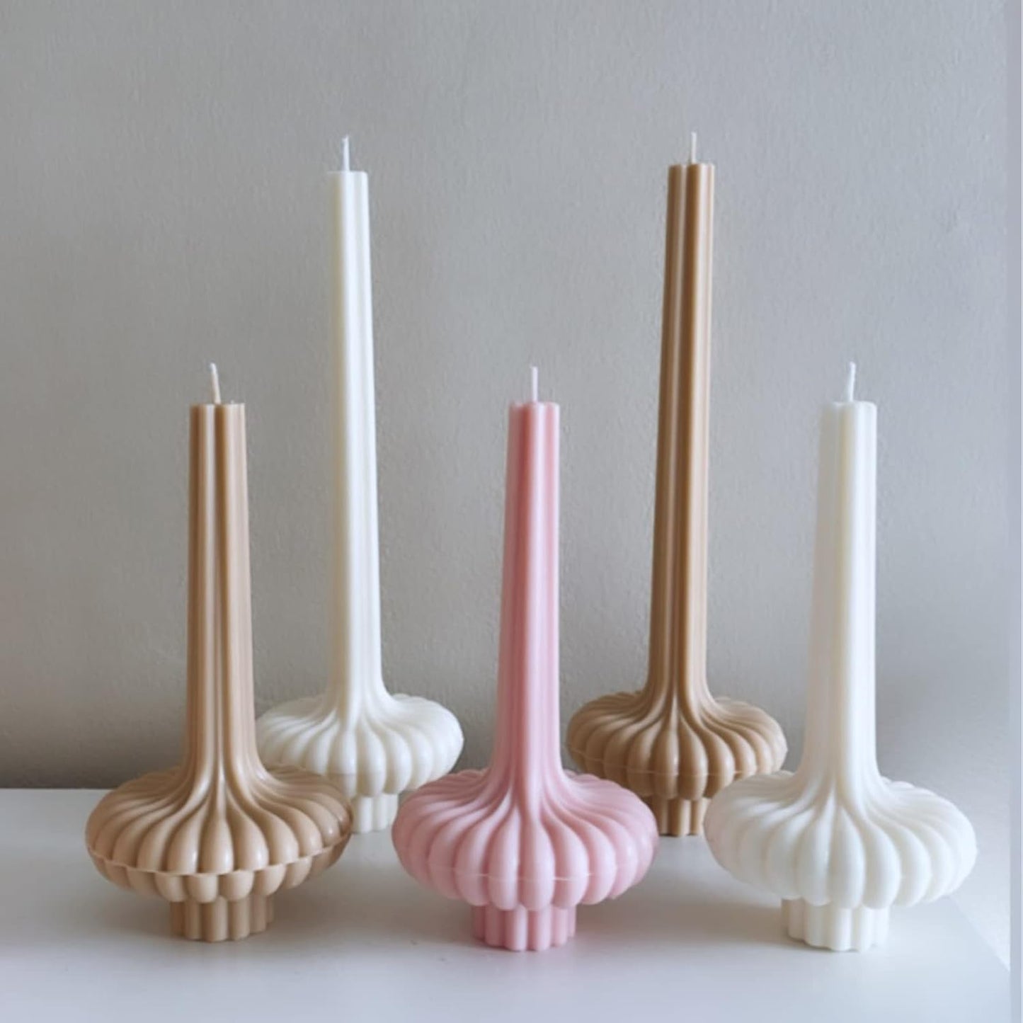 Neo Geometric Stripe Candle Mould