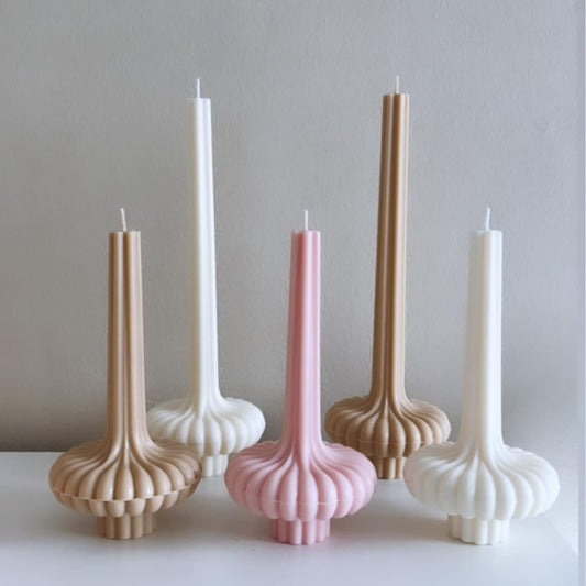 Neo Geometric Stripe Candle Mould