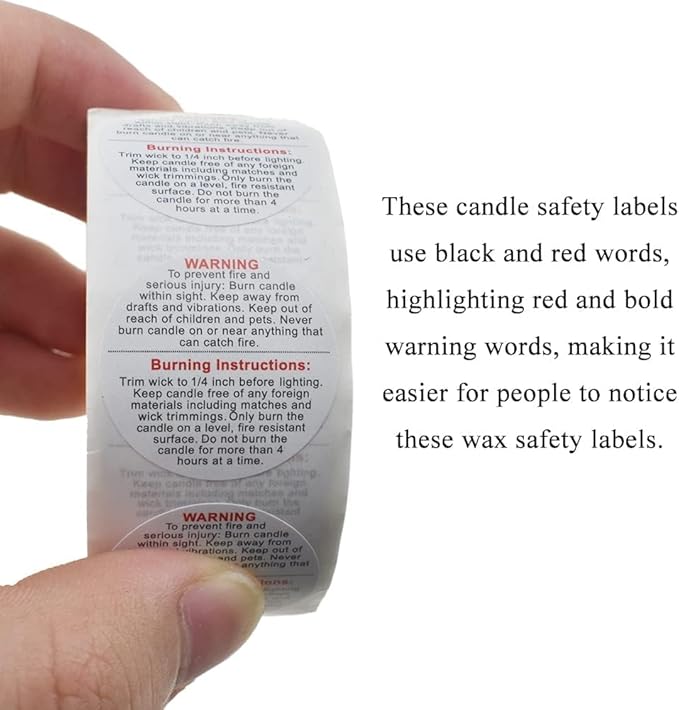 Warning Label for Candle DM50