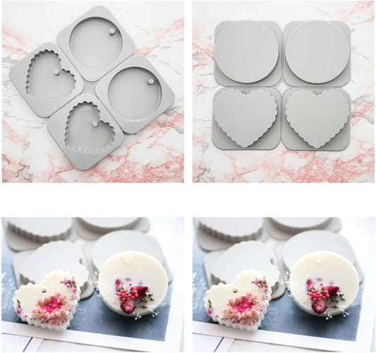 Heart Round Wax Sachet CM120