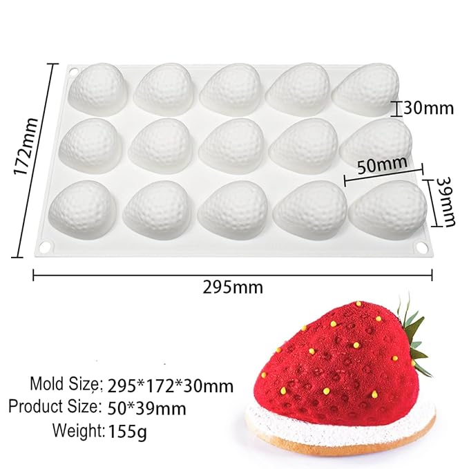 Strawberry Mould 15 Cavity CM677