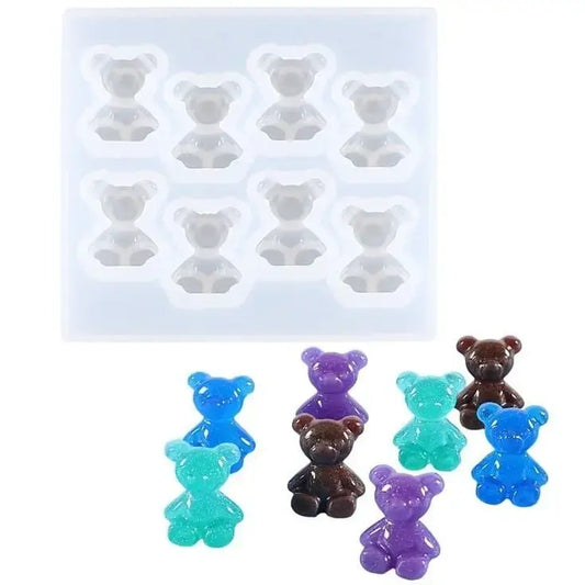 8 Cavity Teddy Mould CM47