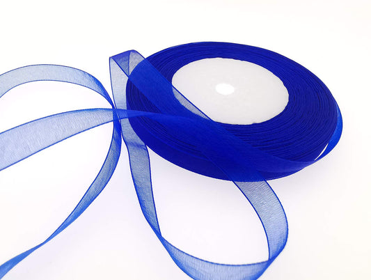 Dark Blue Organza Ribbon 1/2 Inch DM29