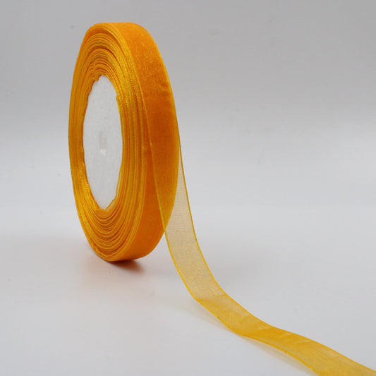 Orange Organza Ribbon 1/2 Inch DM26