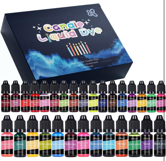 Candle Liquid Color Set of 30 Imported DM46